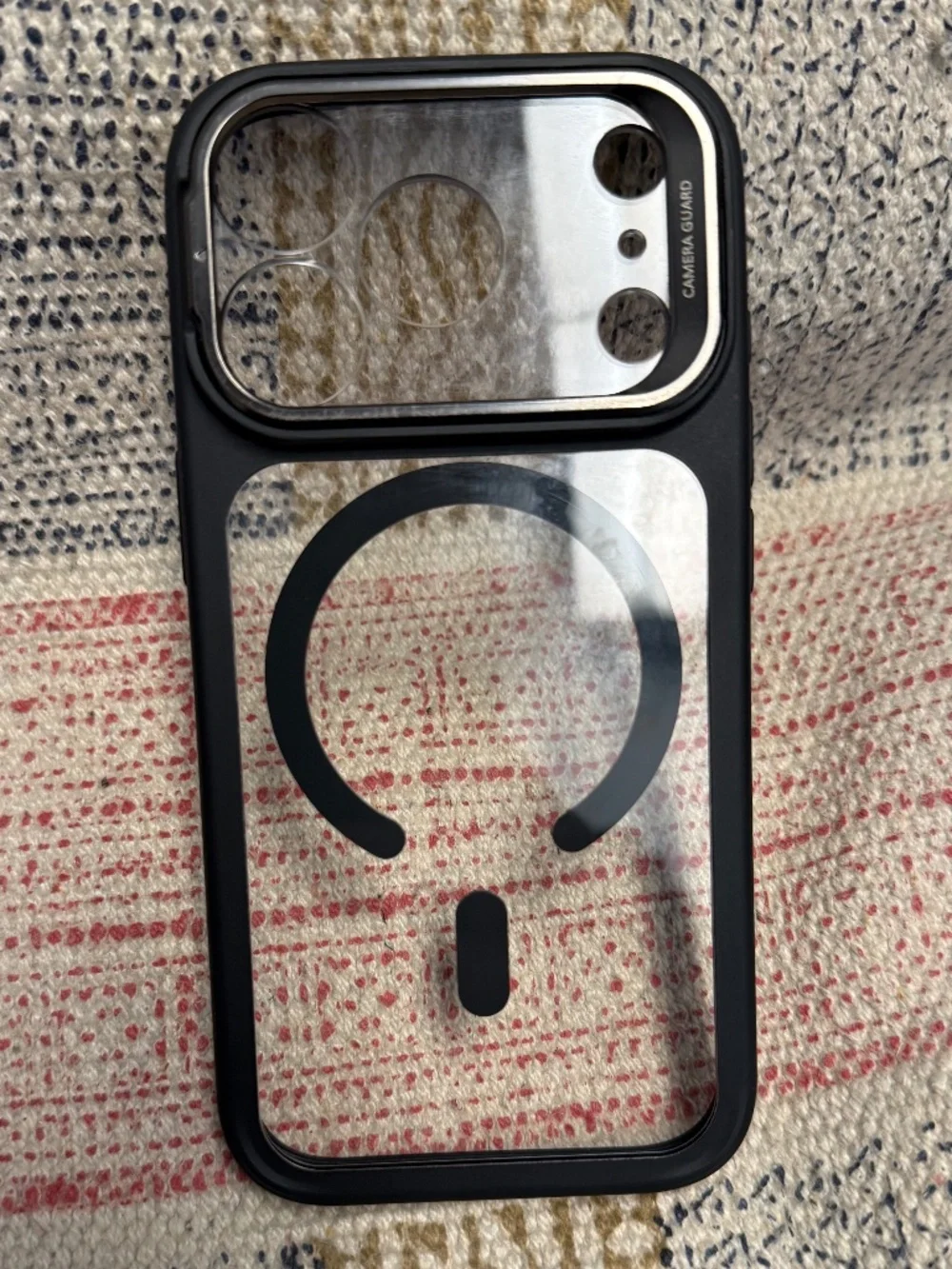 ESR Case iPhone 17 Pro - Black Dark Clear Kickstand Used 1 Week